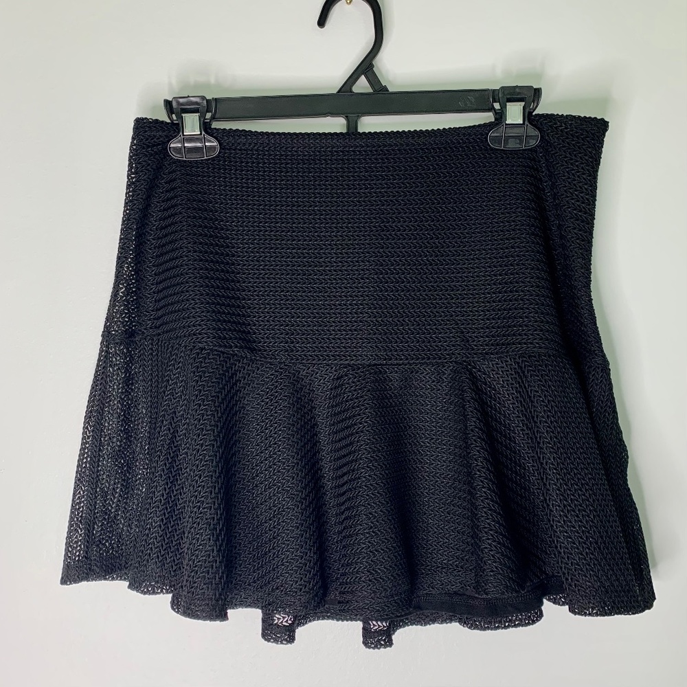 GUESS Black Flare Skirt Size 6